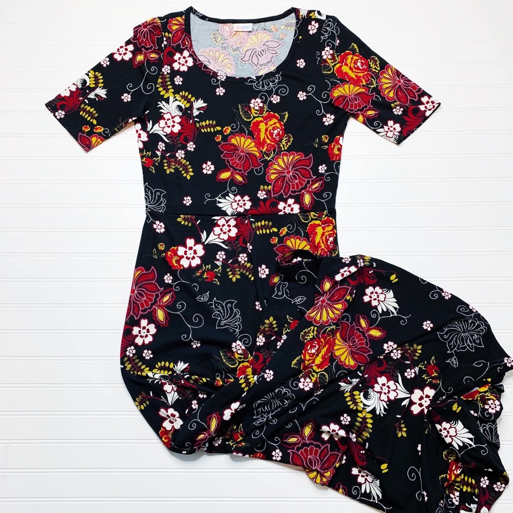 LuLaRoe Ana Maxi Dress Floral Print